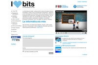 Pàgina web del concurs "I love bits. La informàtica és més" que organitza la FIB".
