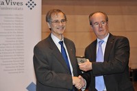 Joan Viñas, rector de la Udl i Antoni Giró