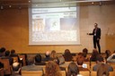 Exposició sobre l' 'spin off' Subtilis Biomaterials durant la jornada sobre noves tendències en la transferència tecnológica.