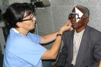 La professora Eulàlia Sànchez al Hospital Central de Maputo